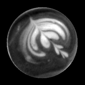 Segmented latte art mask