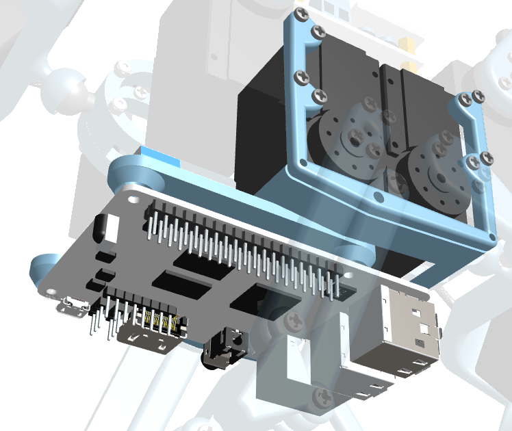 Benji V2 Pi and electronics assembly